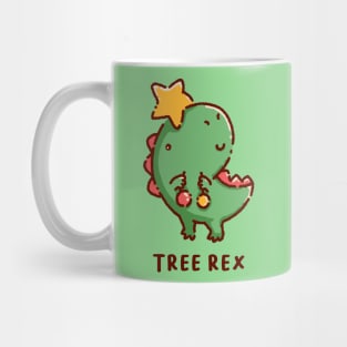 T-rex is a Christmas tree rex Mug